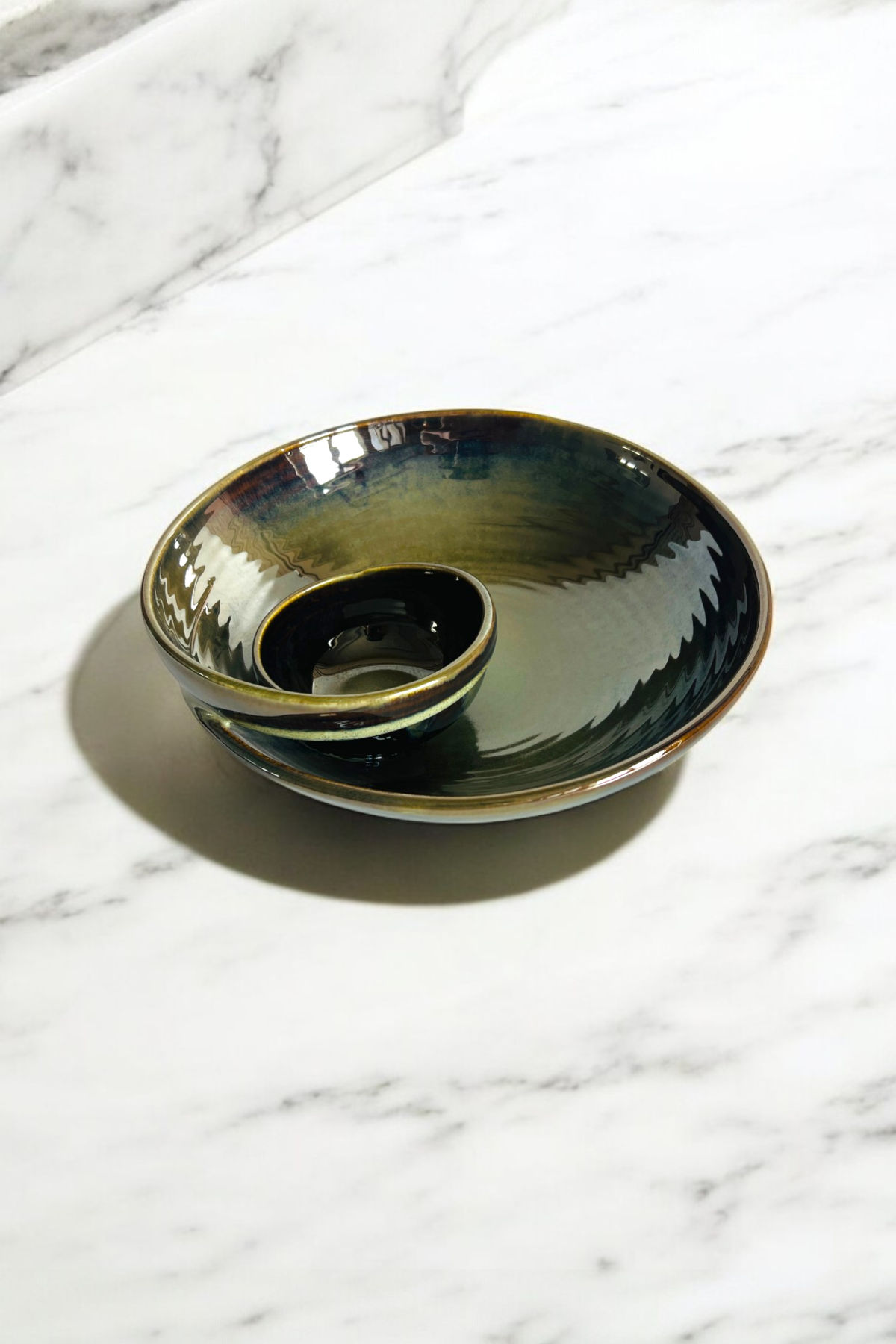 Enchanted Emerald Chip and Dip Bowl